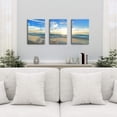 thumbnail image 6 of Beach Wall Art Coastal Decor Seagull Picture Canvas Prints Sunrise Seascape Painting for Living Room Nautical Themed Blue Sky Ocean Waves Landscape Artwork Bathroom Bedroom Home Decoration 12x16 3Pcs, 6 of 6