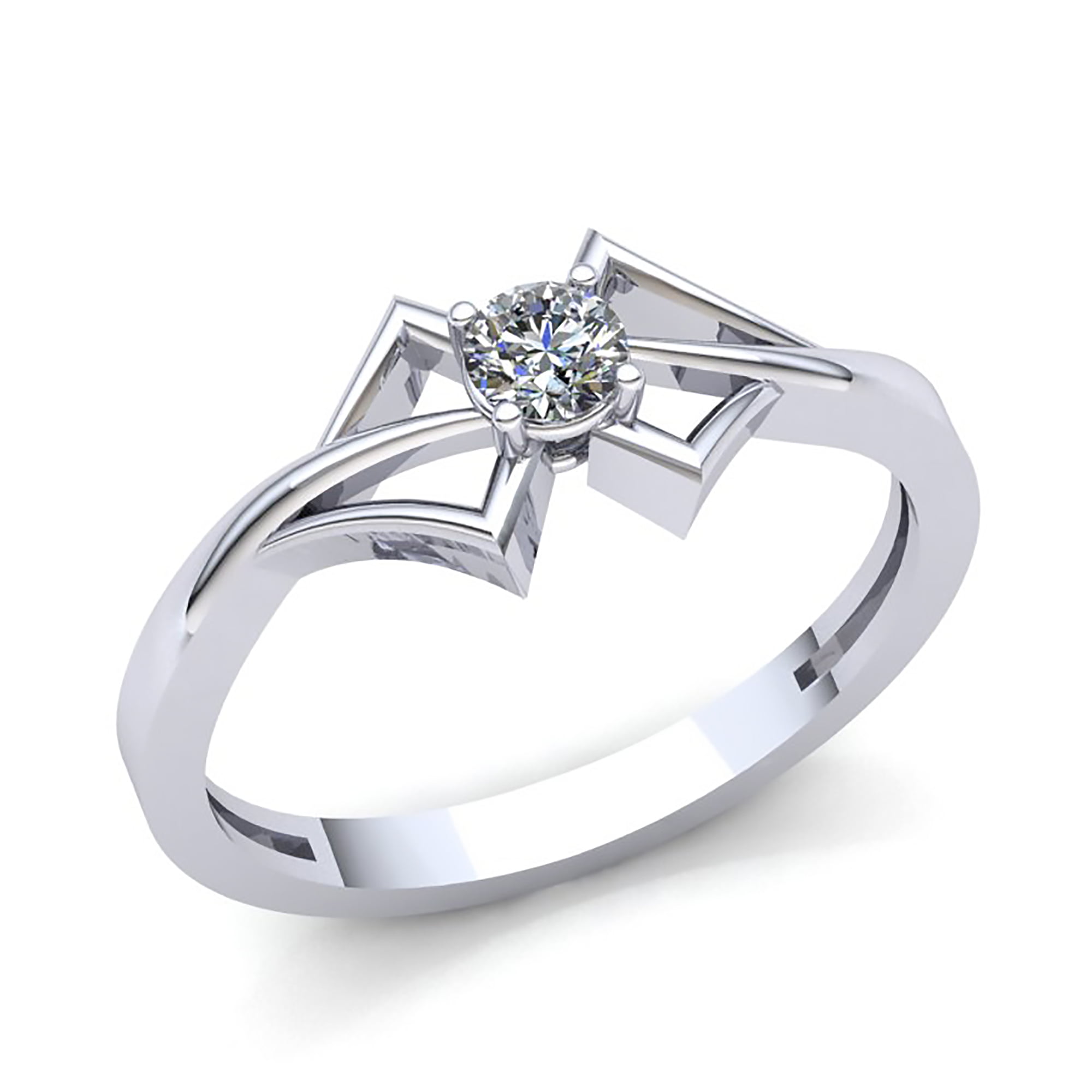 Rose Gold Solitaire Wedding Ring,Black CZ Wedding Ring,Solitaire Ring,Ladies Wedding Ring,Anniversary Ring,Engagement Ring,18K Rose Gold