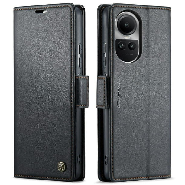 Funda tipo cartera OPPO Reno 10 Pro 5G con cierre magnético, RFID, tarjetero, soporte, carga inalámbrica