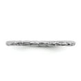thumbnail image 4 of 925 Sterling Silver Stackable Expressions Rhodium Twisted Ring Size: 10; for Adults and Teens; for Women and Men, 4 of 5