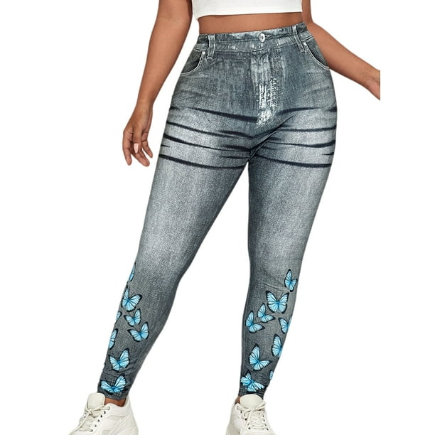 Black jeggings hot sale walmart