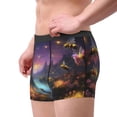 thumbnail image 2 of Kdxio Men's Boxer Briefs with Magical Bees Twilight River Print - Comfortable and Breathable Underwear for Everyday Wear, 2 of 5
