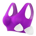 thumbnail image 4 of FNFYFH Womens Sports Bras Plus Size Breathable Wireless Bra 2025 Soft Comfort Full-coverage Seamless Bras Lightly Bralette Underwear with Adjustable Bra, 4 of 4