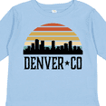 thumbnail image 4 of Inktastic Denver Colorado Skyline Vintage Boys or Girls Long Sleeve Toddler T-Shirt, 4 of 5