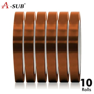 Baluue 12 Rolls Heat Transfer Tape Asub Sublimation Paper 8.5x11 Sealing  Tape Sublimation Tape Dispenser Packing Tape Wire Tape Wear Resistant Heat