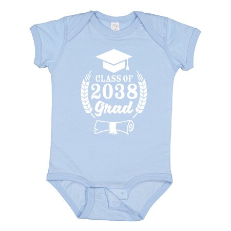 

Inktastic Class of 2038 Grad with Diploma and Graduation Cap Gift Baby Boy or Baby Girl Bodysuit