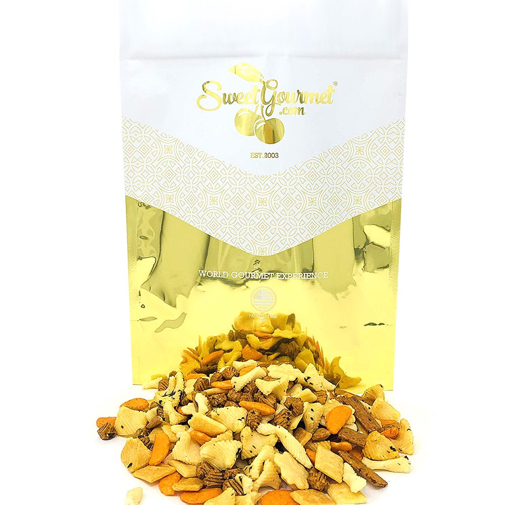 SweetGourmet Oriental Rice Crackers Asian Rice Cracker Snack Mix No