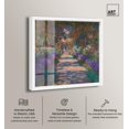 thumbnail image 2 of Monet's Garden Shadowbox Print Floral Wall Art by Art Remedy, White Frame, 12 x 12, 2 of 6