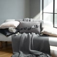 thumbnail image 4 of JWH Embroidered Sheep Lumbar Pillow Cover 12x20inch Soft Cotton Canvas Gray Farmhouse Decorative Throw Pillow Case for Sofa Bed Living Room Decor, 4 of 10