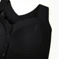 thumbnail image 5 of WTOBBY Women's Lace Front Closure Wireless Bra with Vest Style and Extended Underband, No Underwire for Comfort, Supportive Fit for Larger Frames, Ideal for Full Coverage,Black 34, 5 of 5