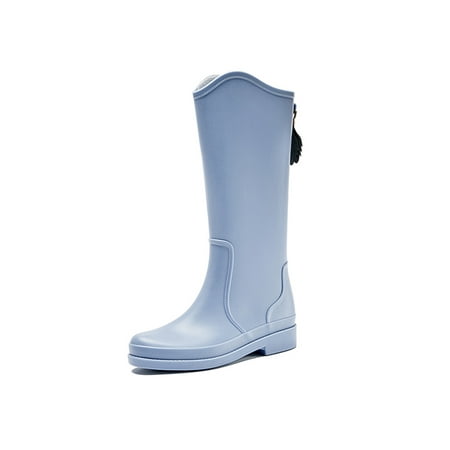 

Avamo Womens Garden Shoes Slip Resistant Rubber Boot Wide Calf Rain Boots Kitchen Work Booties Walking Breathable Lightweight Waterproof Bootie Blue 5.5