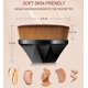 thumbnail image 4 of Paquete de 2 brochas de maquillaje Flawless Foundation, brocha hexagonal Kabuki, brocha de maquillaje con forma de pétalo (negro y rosa), 4 of 5