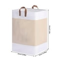 thumbnail image 2 of Foldable Laundry Basket with Handles | 13x13x21 Inch Storage Organizer | Collapsible Fabric Hamper for Bedroom & Laundry Room | Multi-Purpose Linen Storage Bag, 2 of 5