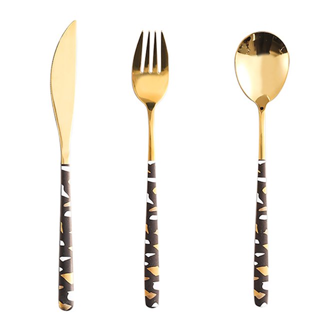 Coofit Flatware Cutlery Set Classic: 3PCS Stainless Steel Tableware Set Serving Utensil