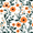 Flowers Pattern, variant on Yayeee Foldable Storage Basket for Shelves with Handles Waterproof Cloth Bins, Pumpkins Pattern