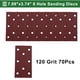 thumbnail image 5 of 70 Pcs Papel de Lija Rectangular 8 Agujeros 120 Grano con Gancho y Bucle Hojas de Lijado Universal para Reacondicionamiento Automotriz 180x95mm Óxido de Aluminio Rojo, 5 of 7