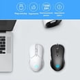 thumbnail image 2 of Mouse Gamer TECHWOLF Blanco USB RGB 4 Colores 6 Botones dpi Ajustable 7200 Clic Silencioso Diseño Er, 2 of 9