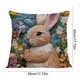 thumbnail image 3 of CaiYueKe Easter Bunny Egg Pillow Cover - Decorative Throw Pillow Case for Sofa Bed Chair Home Decor, Soft Breathable Washable Hypoallergenic Spring Holiday Decoration, 3 of 7