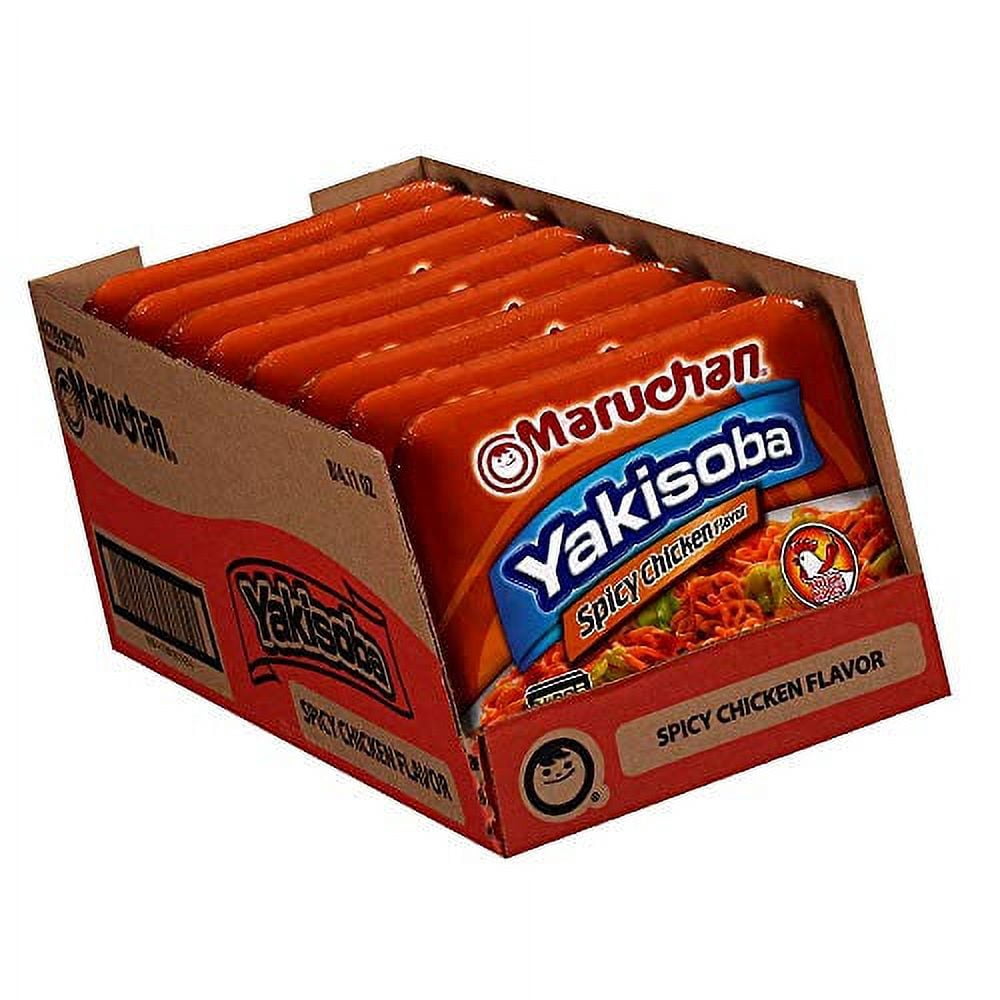 Maruchan Yakisoba Spicy Chicken Flavor, 4.11 Oz, [Pack of 8]