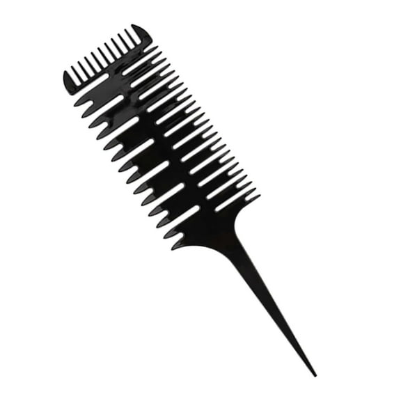 Weloille Double-sided Wide Fine Tooth Highlighting Comb Hairdressing Comb Hairtool