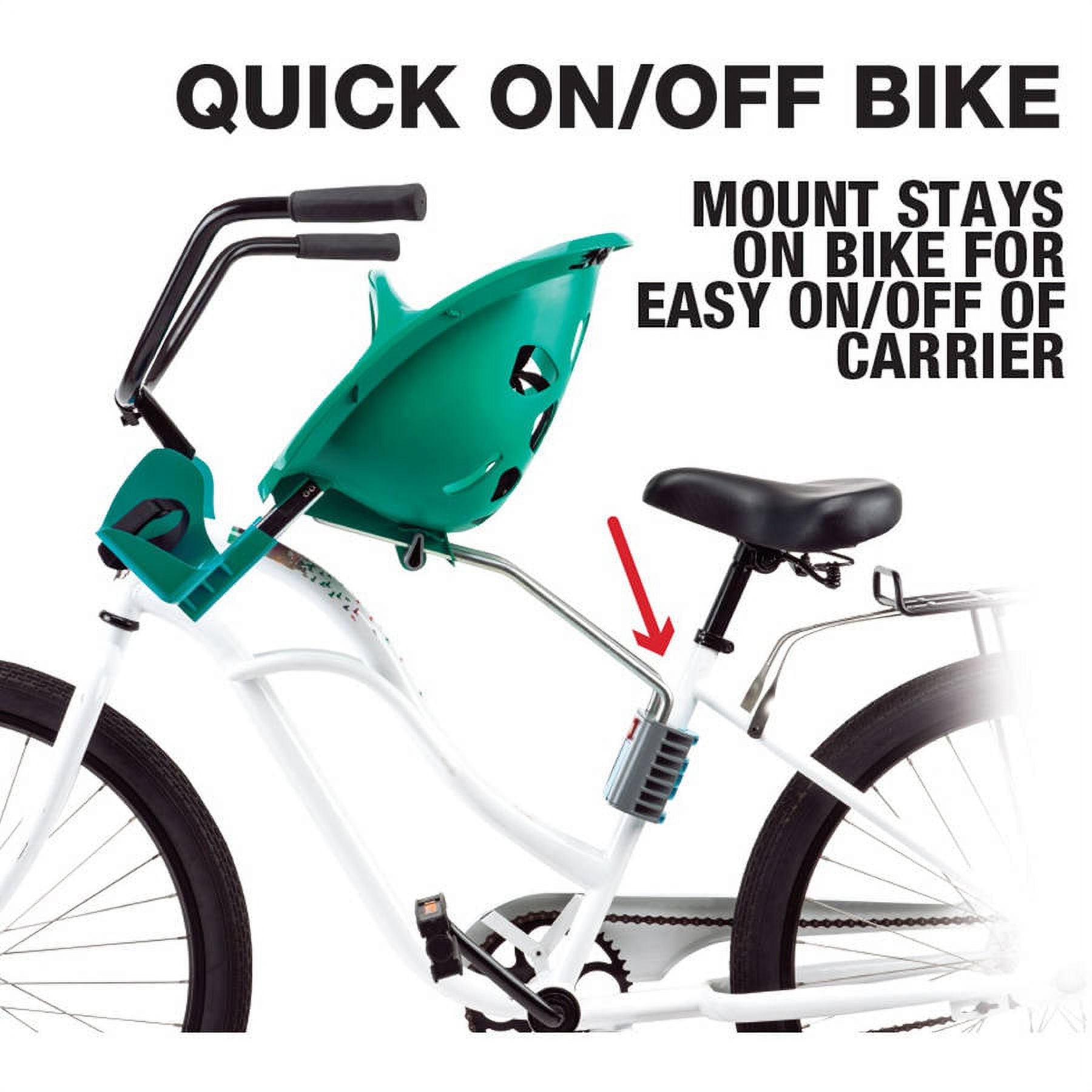 Bell Sports Mini Shell Front Child Carrier Bicycle Seat Green Walmart