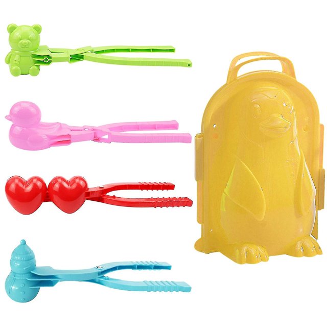 Fabricante de bolas de nieve, recogedor de bolas de nieve, juguetes para arena para niños, juguetes de invierno para exteriores, Clip de bola de nieve grande, juegos de nieve para niños