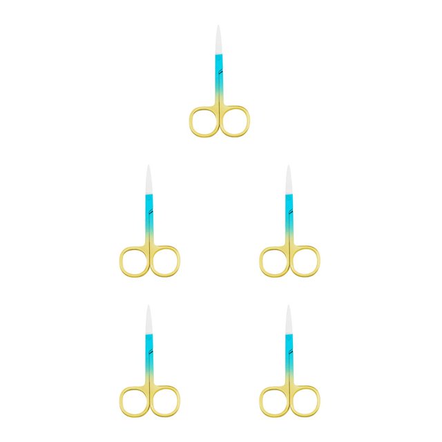 Seitruly Tijeras para cejas, tijeras simples para el pelo de la nariz, herramientas para la forma de las cejas, accesorio de recorte, Type2 NO2