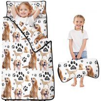 Golden Retriever Toddler Nap Mats for Kids Preschool,Sleeping Mat Bag or Kids,Toddler Sleeping Bag,Toddler Nap Mat or Daycare