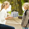 thumbnail image 3 of Boovnll Lunch Box for Women, Heat Insulation Cloth Lunch Bag Outdoor Picnic Bag Portable Lunch Bag Bento Bag Large Heat Preservation Bag Ice Bag, Lunch Box, Lunch Box for Men, 3 of 7