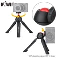 thumbnail image 3 of Trípode de mesa KIWIFOTOS Mini con cabezal esférico de 360° para cámara y teléfono, 3 of 9