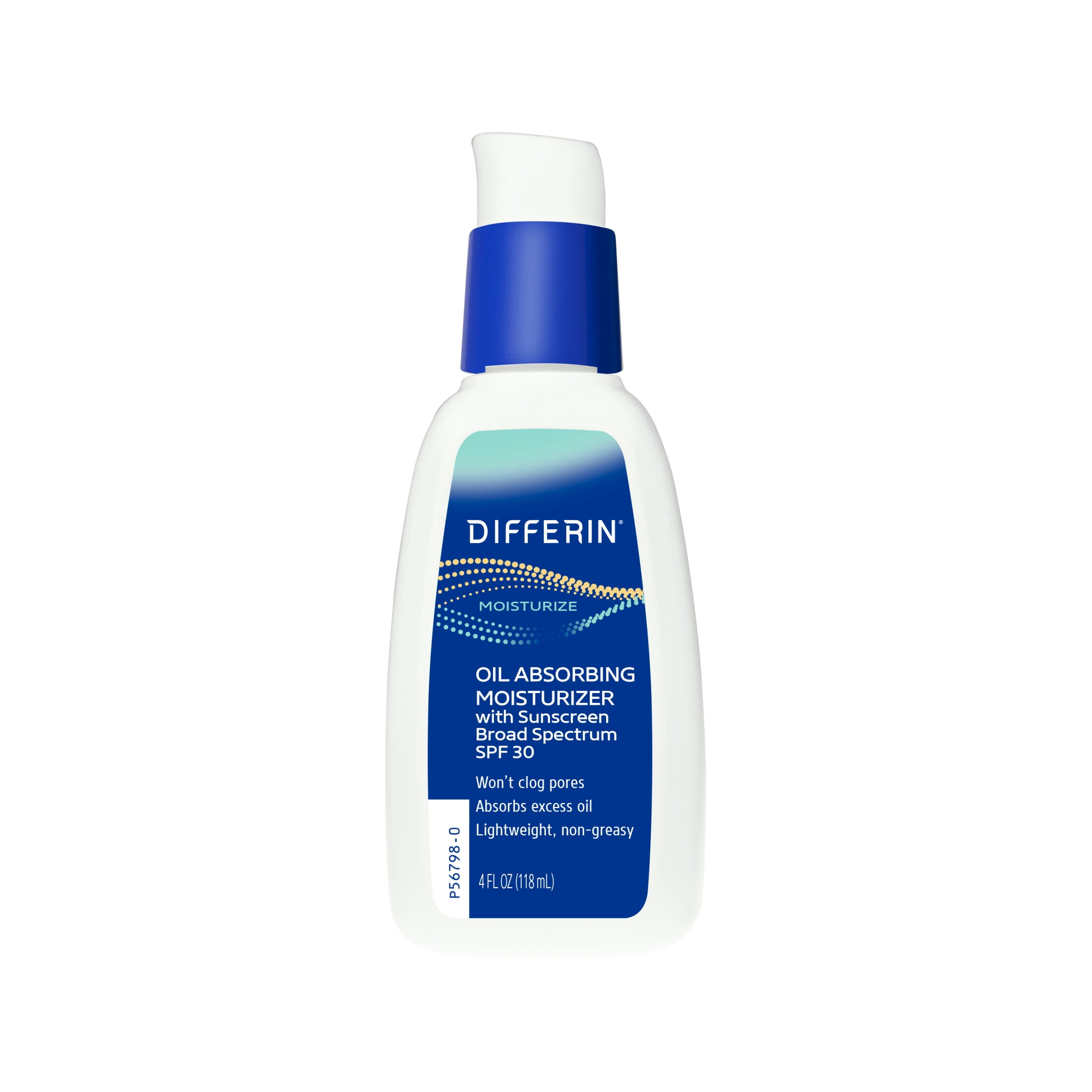 Differin Oil Absorbing Moisturizer with SPF30, Facial Moisturizer with Sun Protection, 4oz