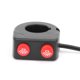 thumbnail image 3 of Botón de luz del manillar, interruptor de faro delantero universal para manillar de motocicleta, interruptor de manillar universal, materiales ecológicos, 3 of 9