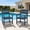 Blue, variant on SERWALL HDPE Outdoor Dining Chairs Set of 2, All Weather Patio Chairs for Deck, Lawn or Garden, Gray