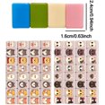thumbnail image 3 of Mahjong Tile Set Flag Pattern & Cartoon Animal Mahjong Matching Blocks Tiles Set Travel Board Game, 3 of 7
