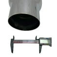 thumbnail image 6 of Exhaust Diesel Elbow Tip 4.00 Inlet  5.00 X 23.00" WELBOW50023-400-HP-RS-SS Polished Rolled Edge 304 Stainless Wesdon Exhaust Elbow, 6 of 11