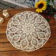 thumbnail image 2 of 60cm Cotton Hand Crochet Round Lace Hollow Out Tablecloth Table Cloth Cover Kaesi, 2 of 4