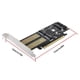 thumbnail image 2 of Adaptador de expansión 3 en 1 M2 NVMe SSD NGFF a PCIE 4X Tarjeta de expansión útil Negro, 2 of 9