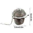 thumbnail image 3 of Gnmfd Stainless Steel Tea Infuser Loose Leaf Tea Strainer Hanging Tea Compartment for Brewing Green Black Herbal Tea, Eco-Friendly Tea Tool for Kitchen, Office, Home, Tea Lovers, 3 of 7
