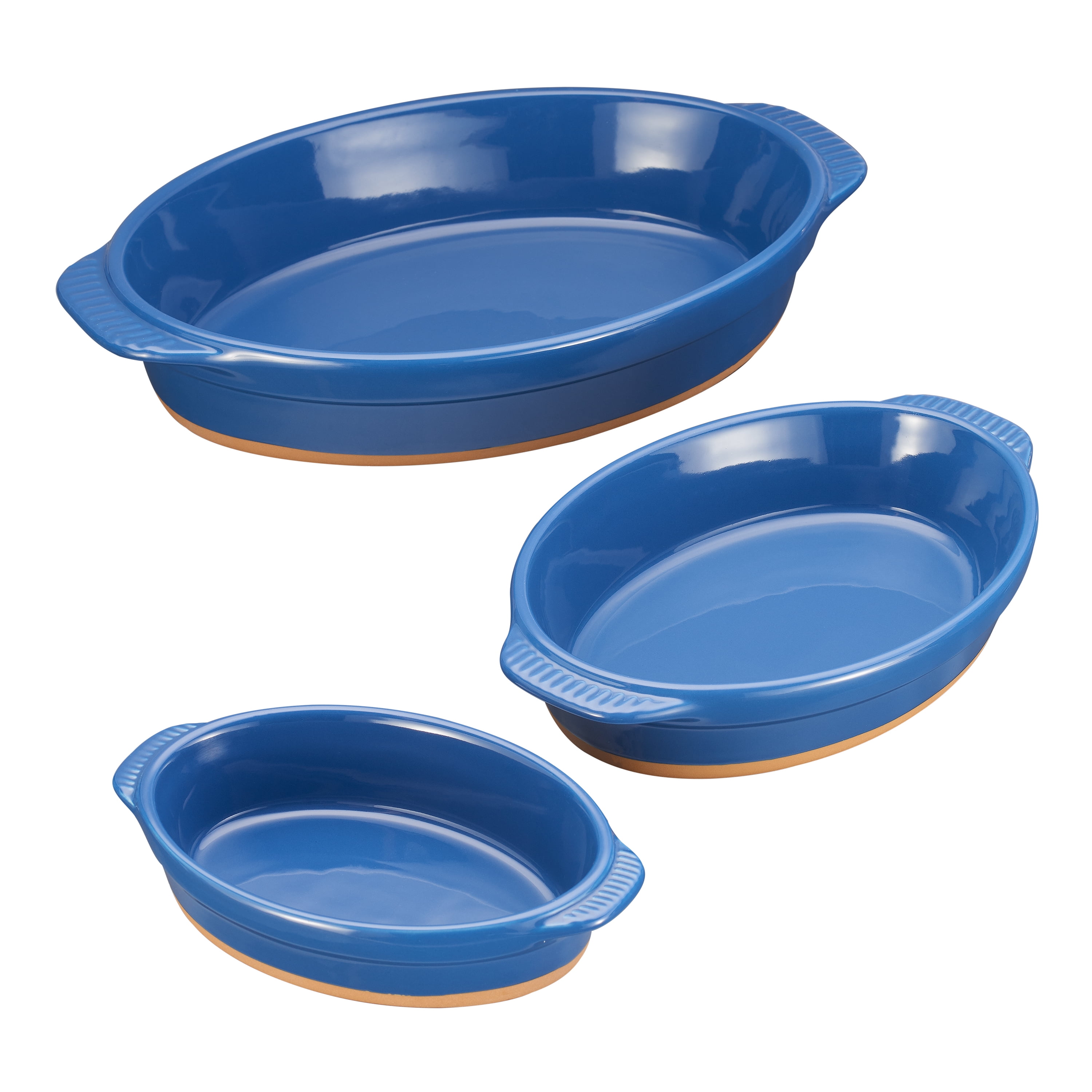 Better Homes & Gardens Parker Oval Casserole Baking Dish, Set of 3