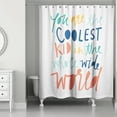 thumbnail image 2 of Creative Products Coolest Kid Rainbow Text 71x74 Shower Curtain, 2 of 2