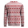 thumbnail image 5 of Telankuip 2025 Christmas Sweatshirts for Men Funny Crew Neck Pullovers Long Sleeve Christmas Print Retro Santa Claus Tops Warm Comfortable Fitted Casual Workout Sweatshirt Red1 XXL, 5 of 7