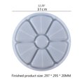 thumbnail image 5 of Milue DIY Mold Tray Coaster Resin Mold Nut Snacks Tray Organizer Dish Silicone Mold, 5 of 10
