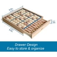 thumbnail image 6 of BOHS Wooden Sudoku Board Game with Drawer - with 100 Puzzles Sudoku Book for Adults - Brain Teaser Desktop Toys, 6 of 8