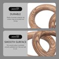 thumbnail image 4 of UPOUART 2Pcs Wooden and Stainless Steel Drapery Rings for Hanging Curtains Homeowners, 4 of 5