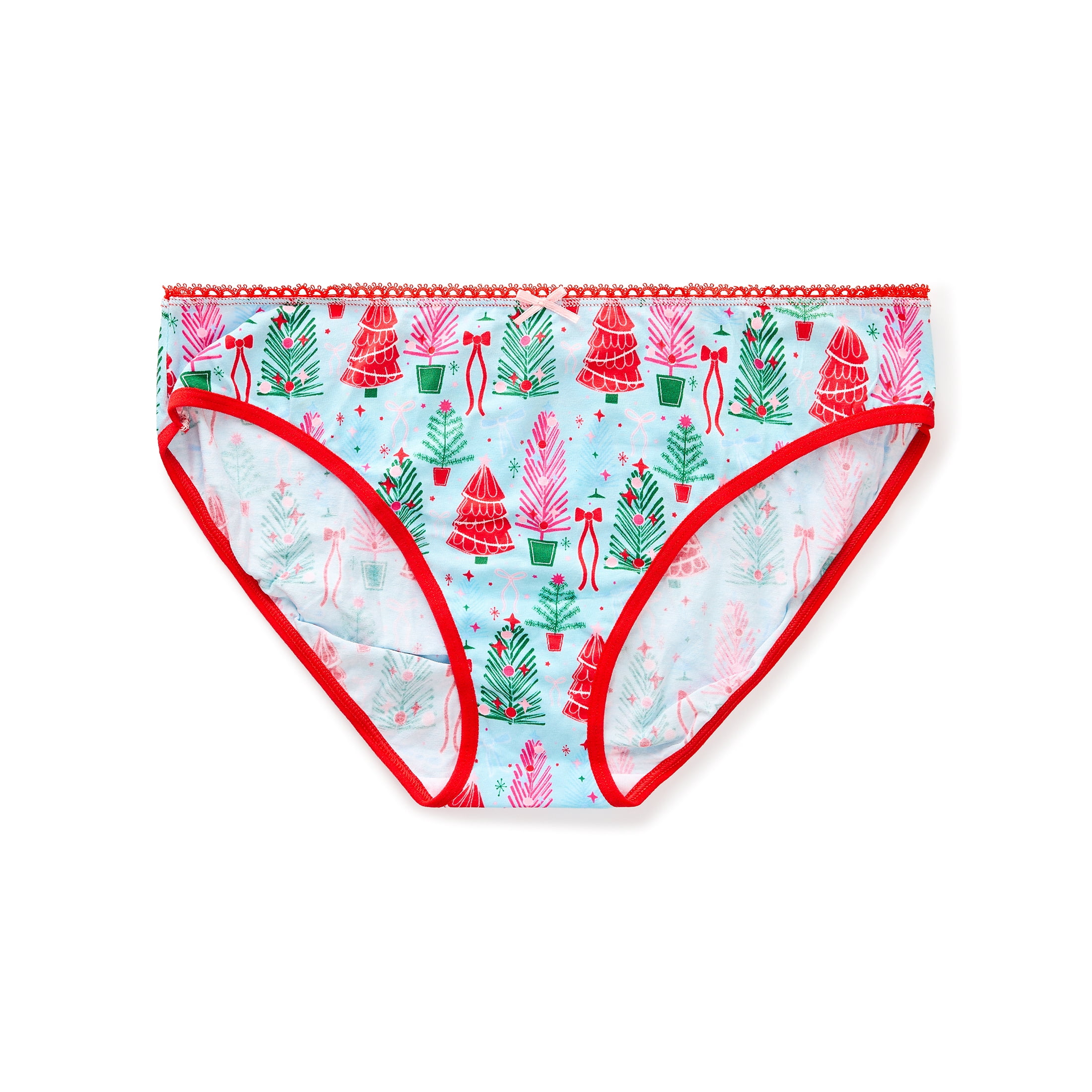 Packed Party Women's Christmas Tree Giftable, 3-Pack, Hipster Panties, Sizes S-XXL