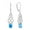 03-aquamarine-Mar, variant on Celtic Dangle Drop Earrings Sterling Silver Gemstones Good Luck Celtic Knot for Women Rhodium Plated Jewelry with September Birthstone Created Sapphire