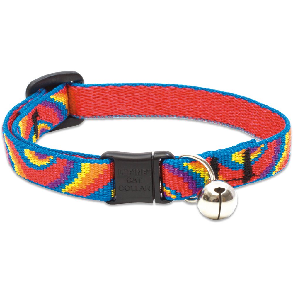 Lupine Collars And Leads Lollipop Rainbow Cat Collar With Bell