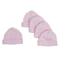 thumbnail image 3 of Bambini Pink Baby Cap (Pack of 5), 3 of 3