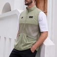 thumbnail image 6 of Men's Mesh Breathable Fishing Vest, Multi Pockets Photography Travel Hiking Waistcoat Full Zip Sleeveless Jacket for Adults Big and Tall Size M-3XL Khaki, 6 of 9