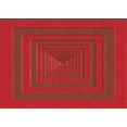 thumbnail image 1 of Ahgly Company Machine Washable Indoor Rectangle Transitional Lava Red Area Rugs, 2' x 3', 1 of 7